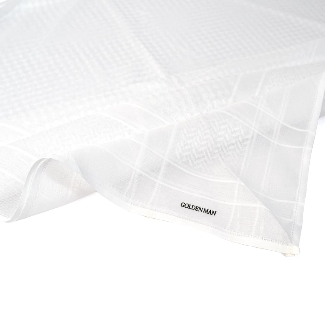 شماغ جولدن مان ابيض  6109